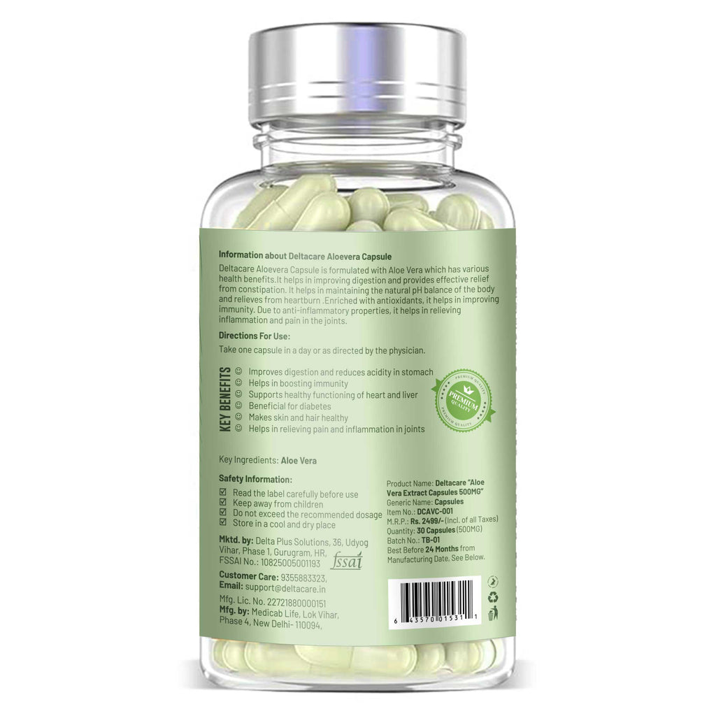 Aloe Vera Extract Capsules
