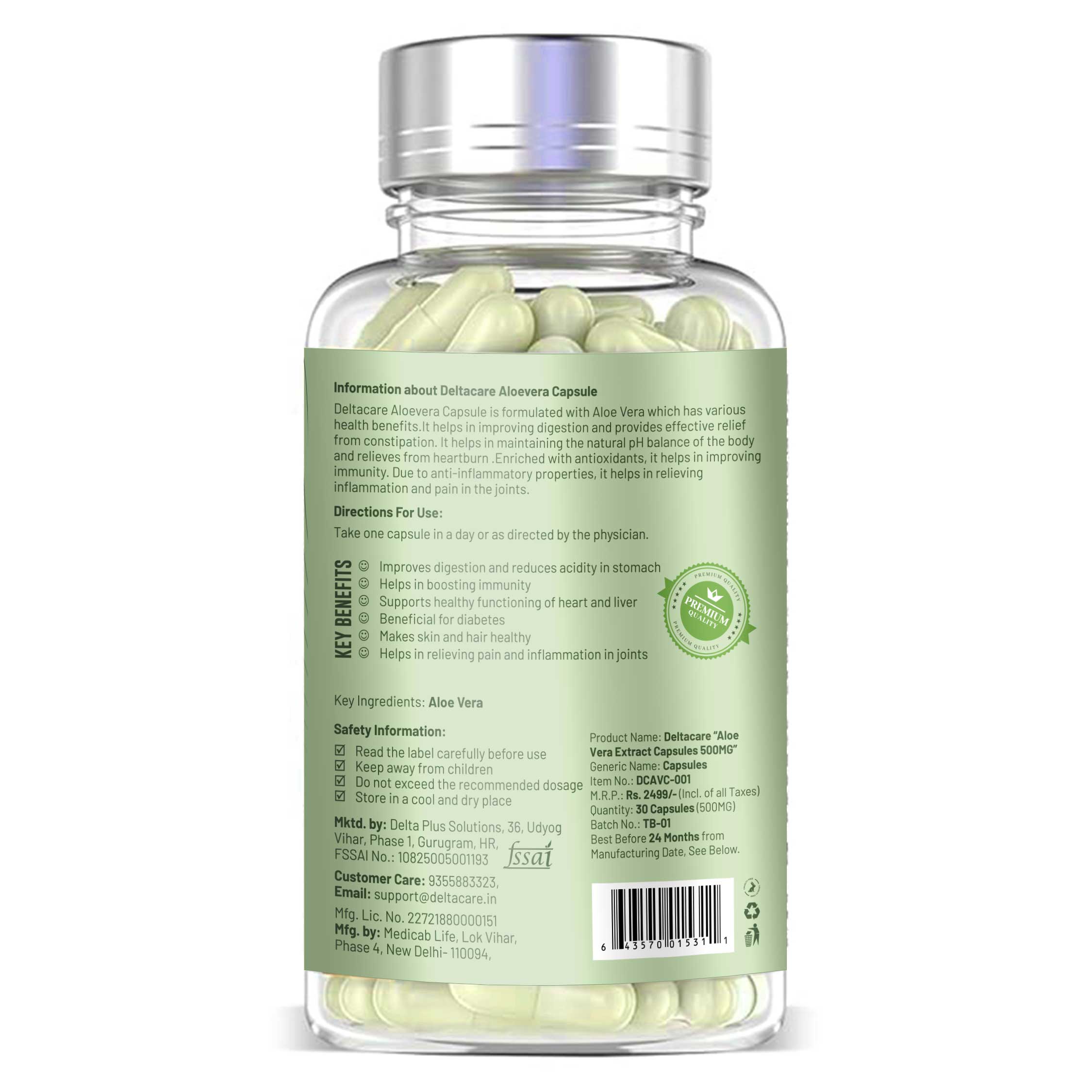 Aloe Vera Extract Capsules