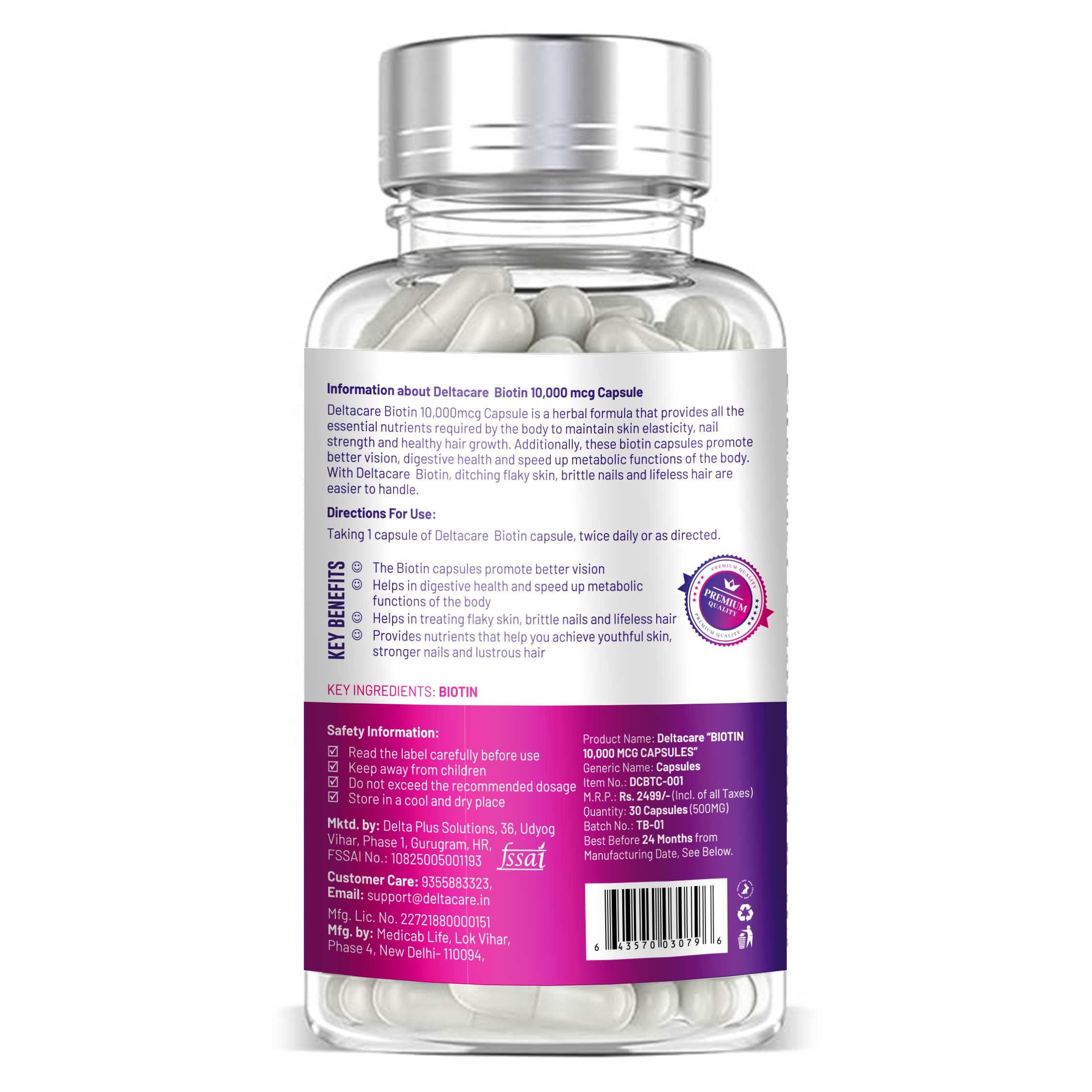Deltacare Biotin Capsules