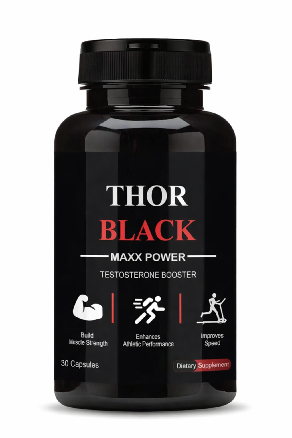 Thor Black -Mens Stamina and Strength