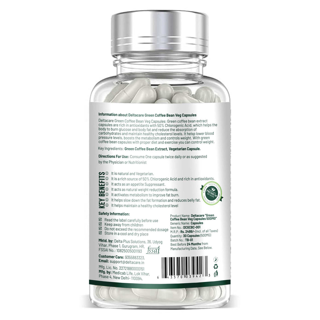 Deltacare Green Coffee Bean Capsules