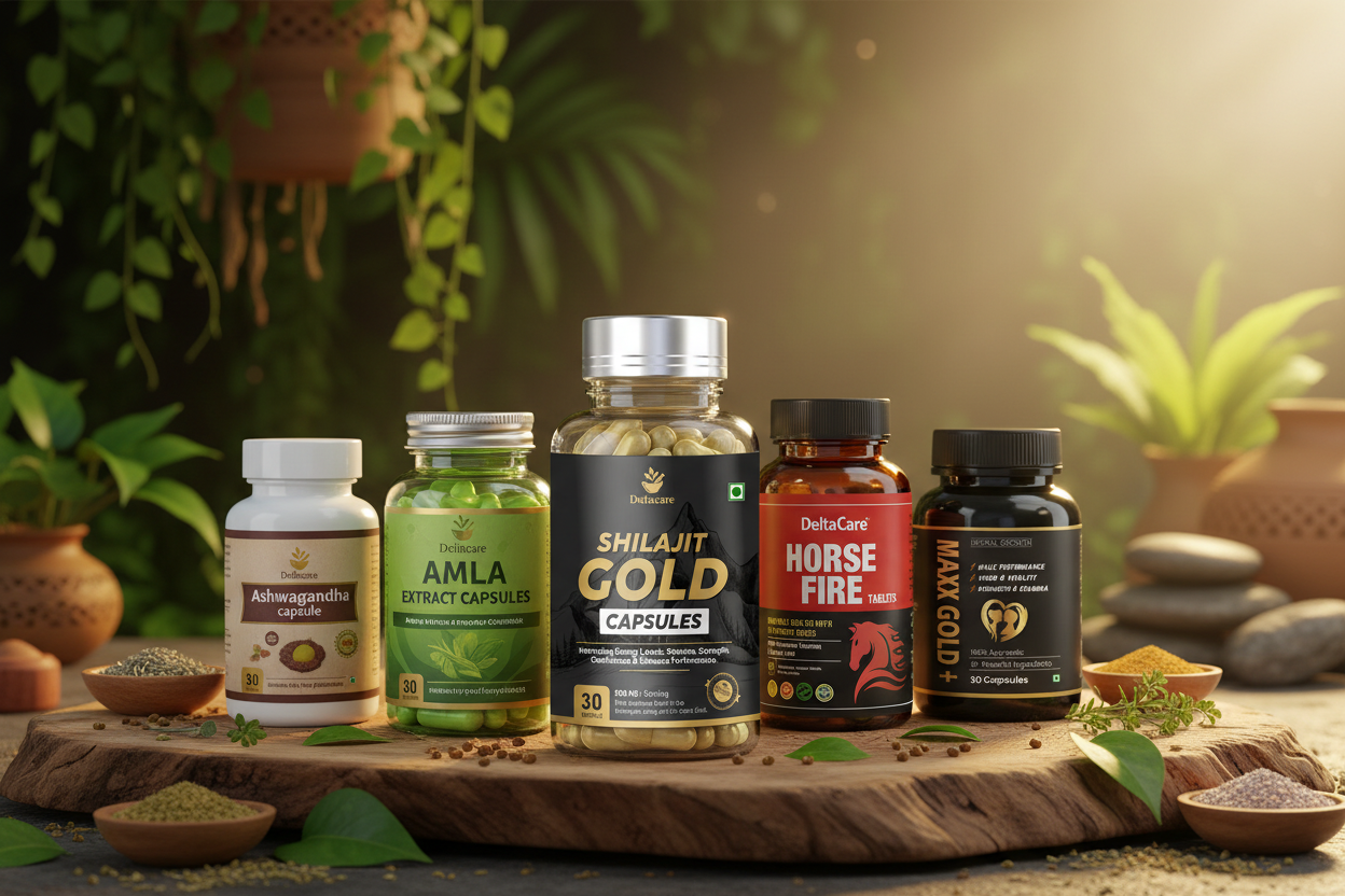 Herbal health supplements website banner